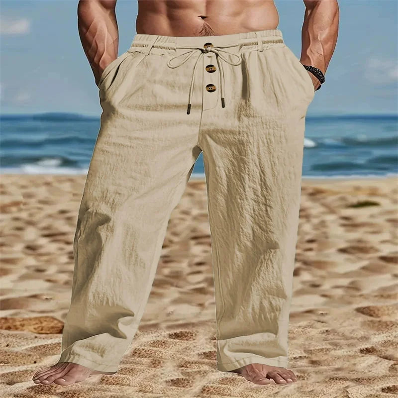 Men's Breathable Casual Linen Trousers