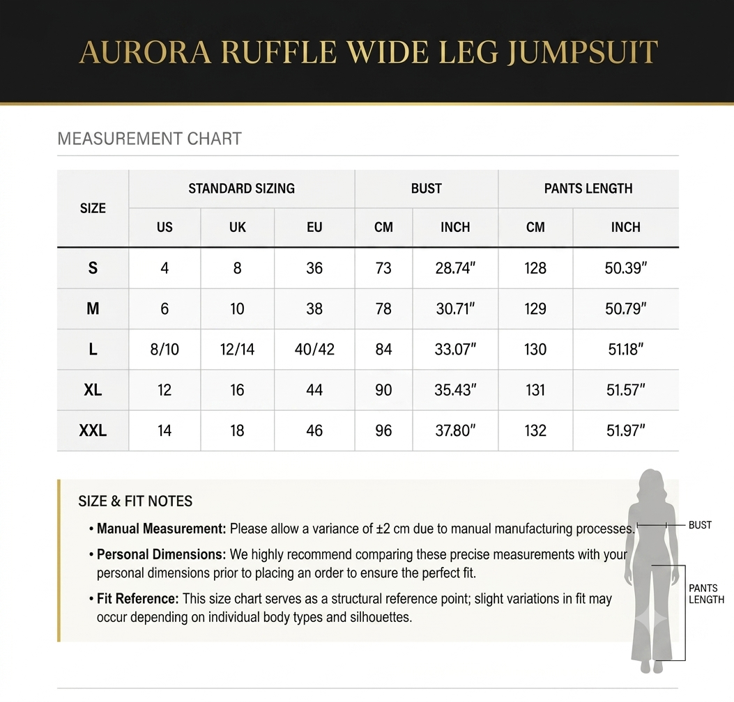 Aurora Ruffle Wide Leg Jumpsuit