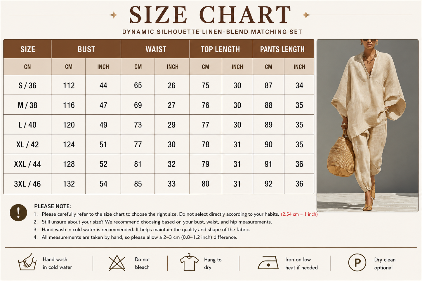 Dynamic Silhouette Linen-Blend Matching Set