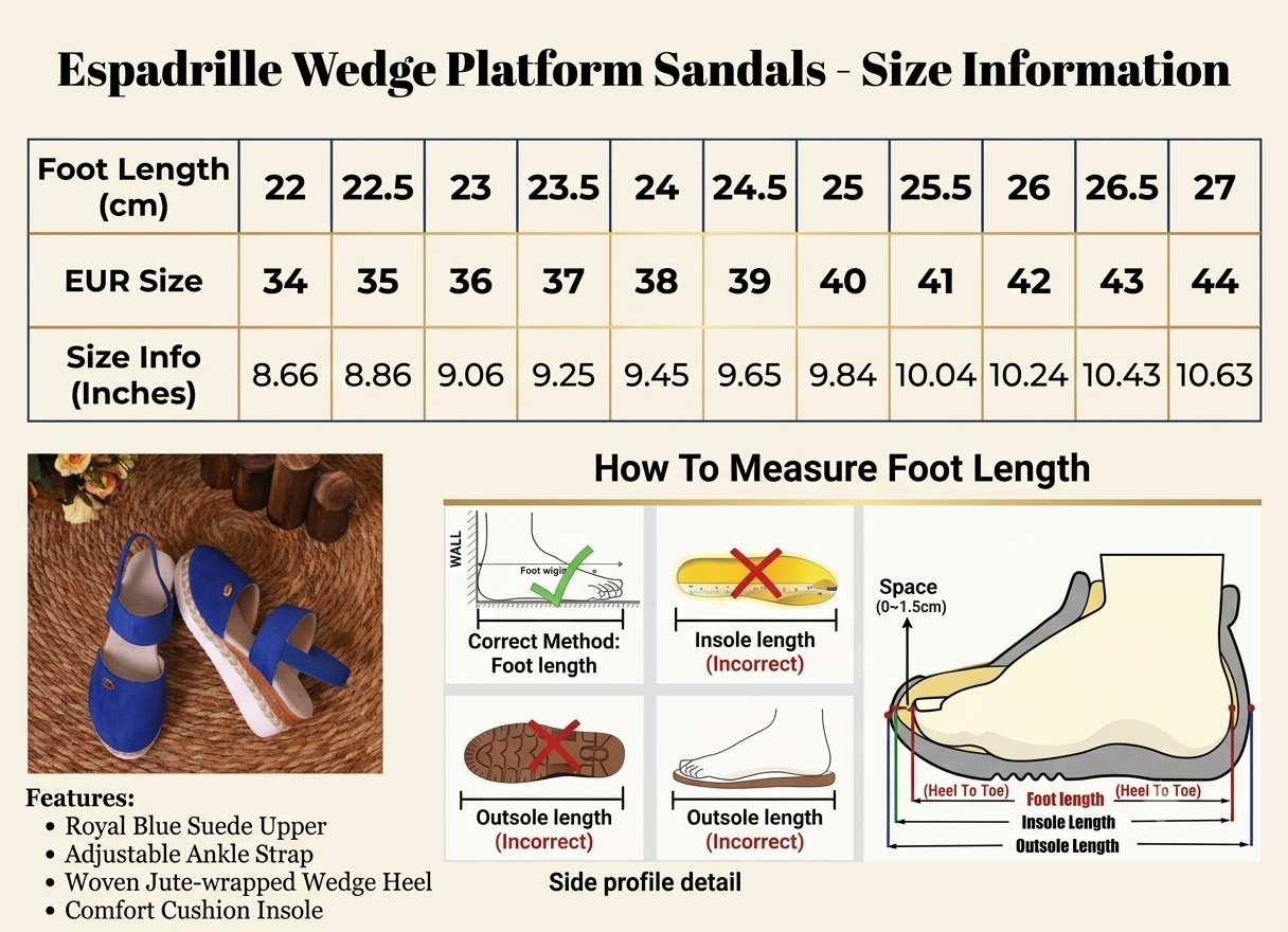 Espadrille Wedge Platform Sandals