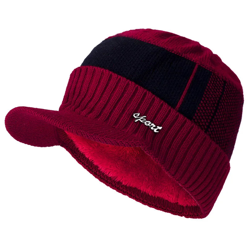 Unisex Fur Lined Beanie Caps