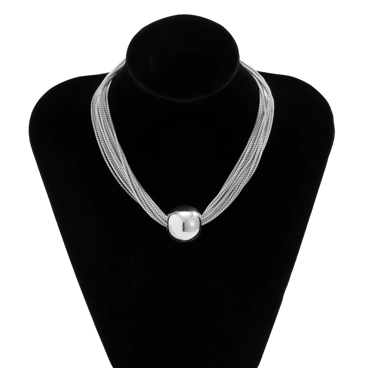 Elegant Multi-Strand Statement Chain Jewelry