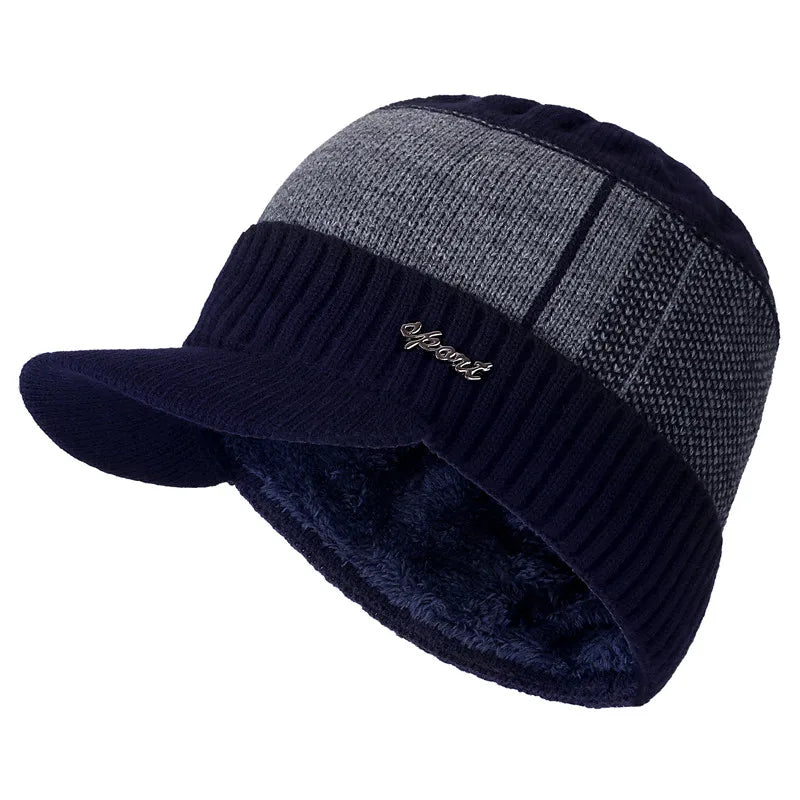 Unisex Fur Lined Beanie Caps