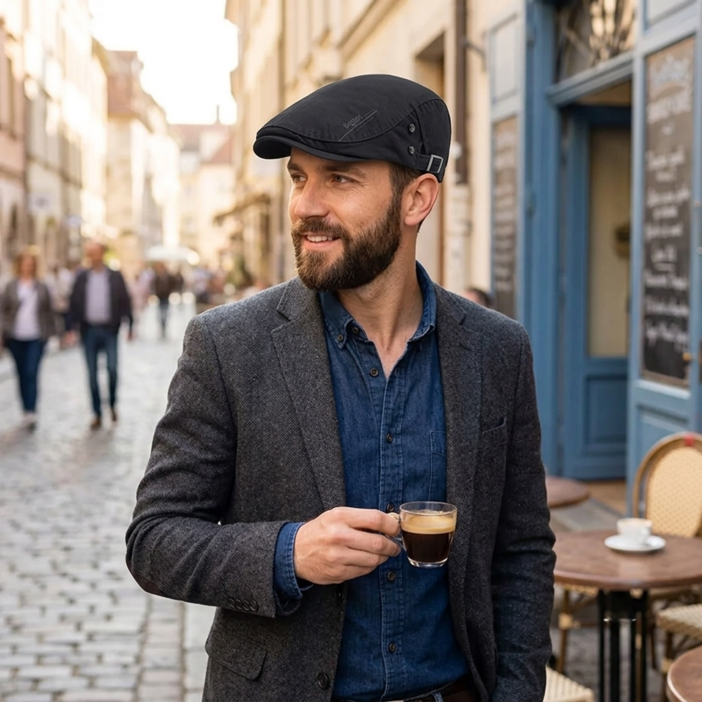 Heritage Cotton Adjustable Newsboy Beret