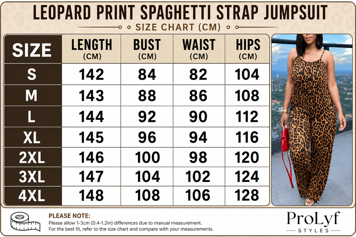 Leopard Print Spaghetti Strap Jumpsuit