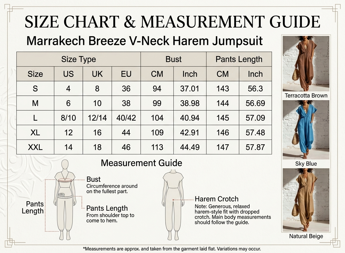Marrakech Breeze V-Neck Harem Jumpsuit