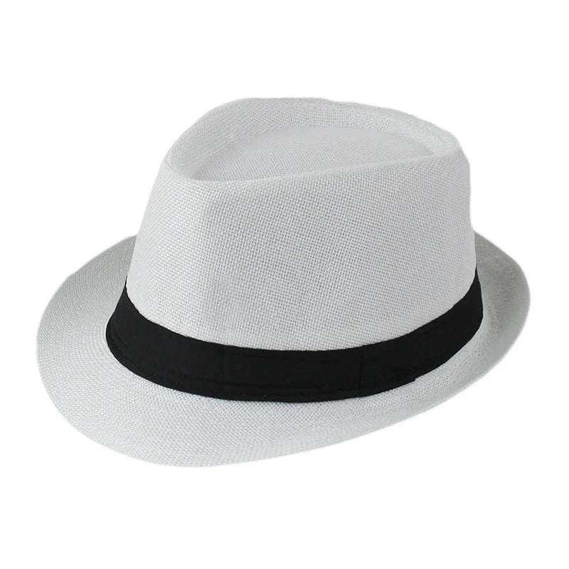 Classic Linen Fedora Hat