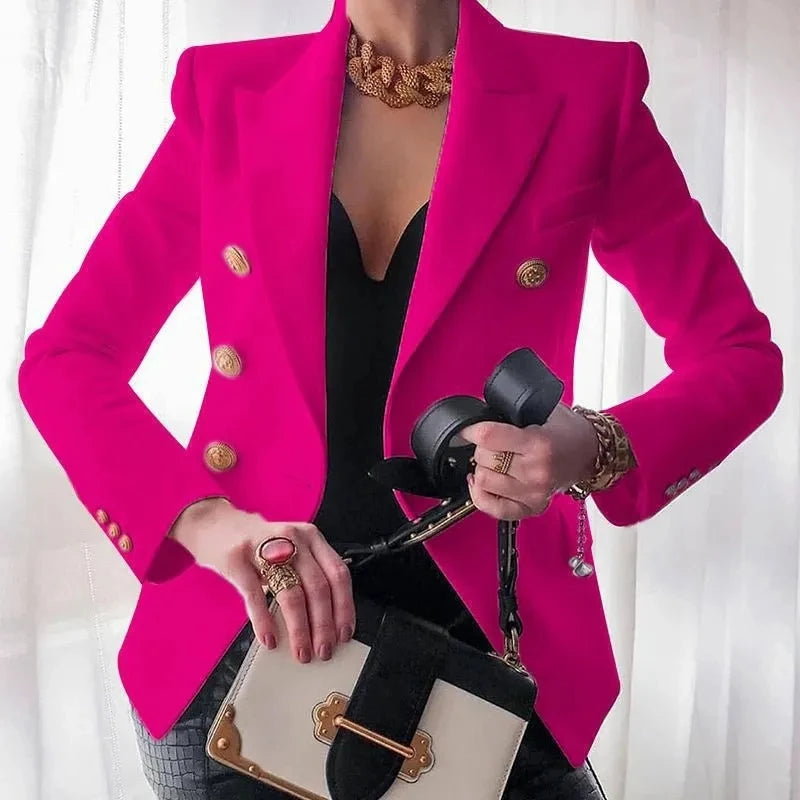 Elegant Single-Button Women's Blazer