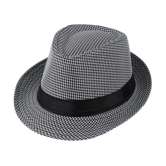 Classic Linen Fedora Hat