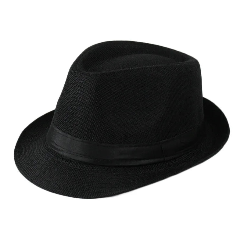 Classic Linen Fedora Hat