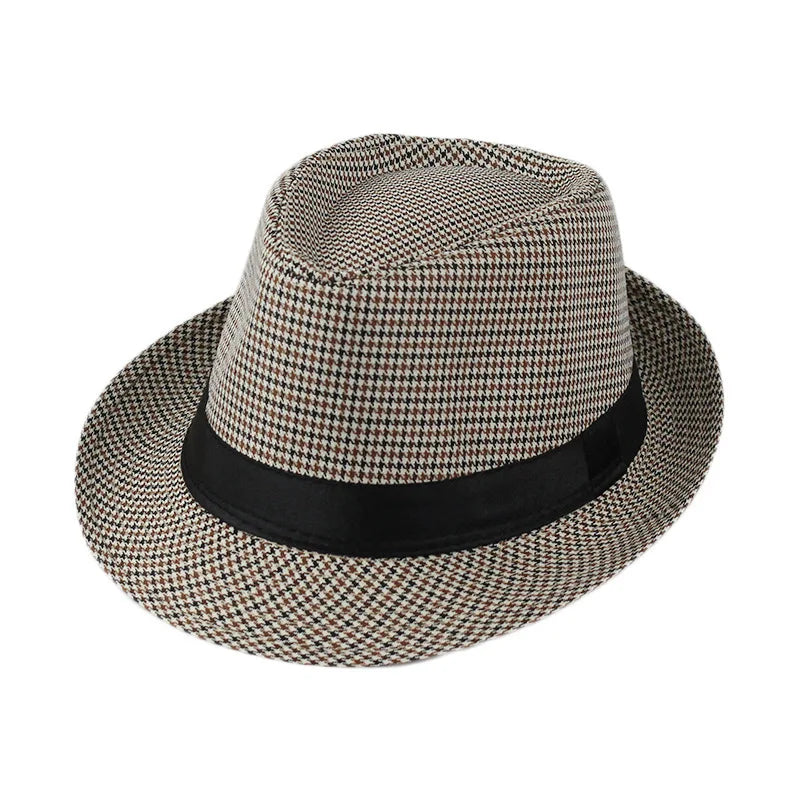Classic Linen Fedora Hat