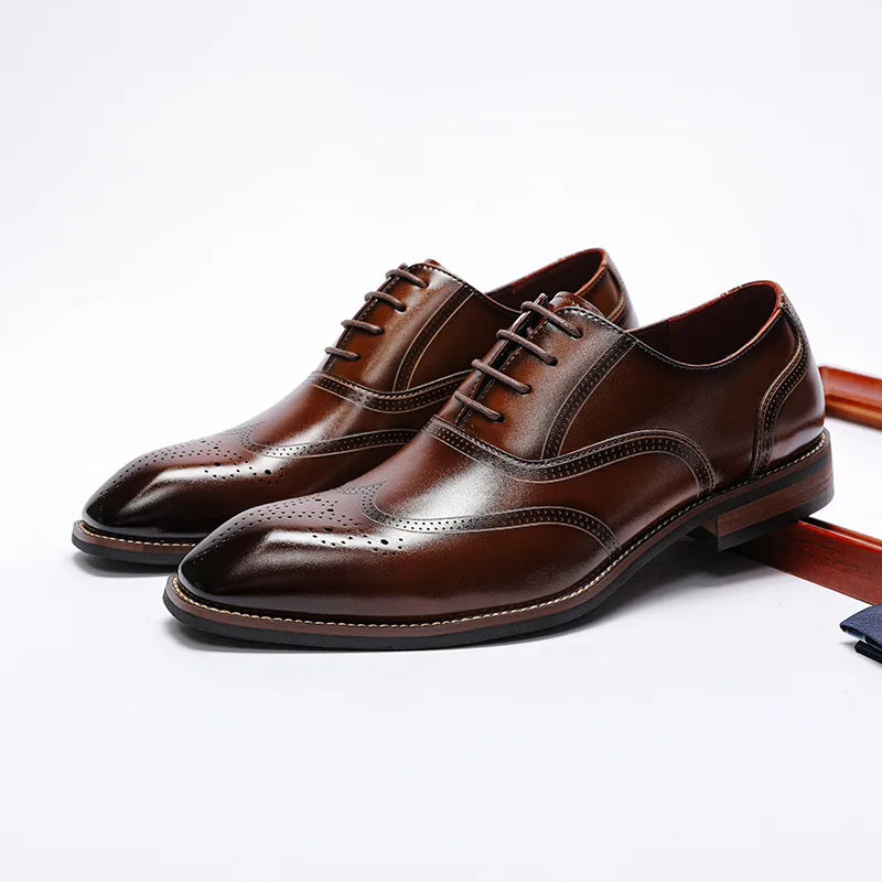 Elevate Dapper Leather Oxfords