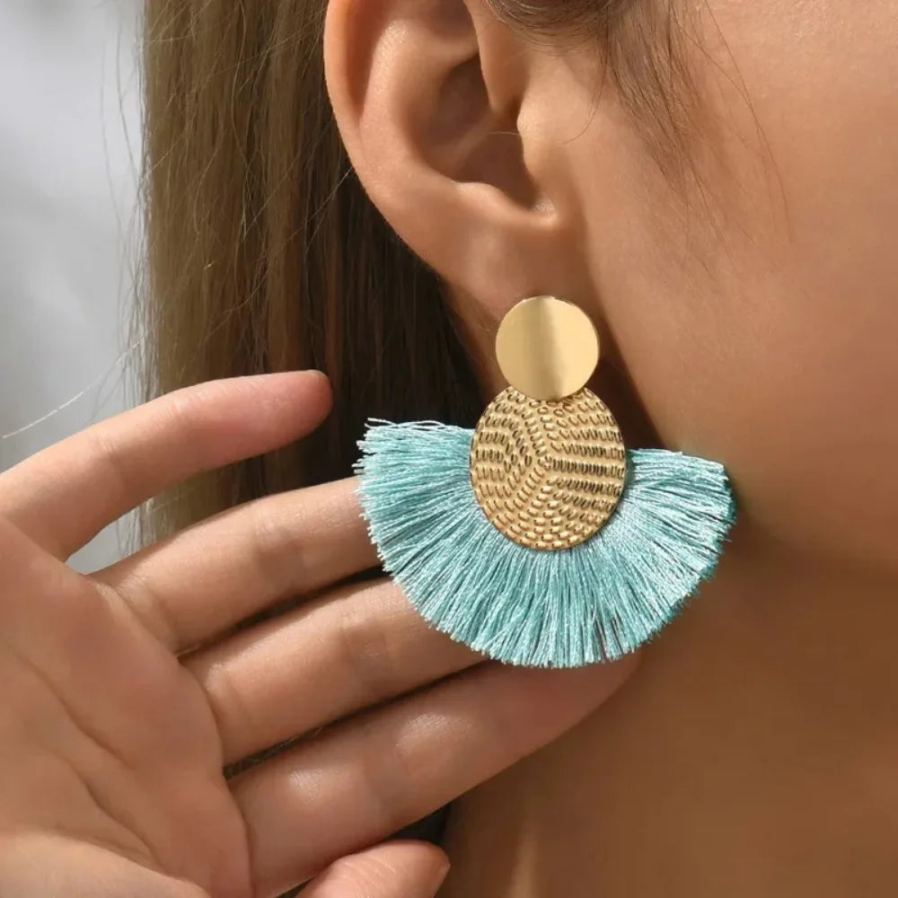 Bohemian Tassel Statement Earrings