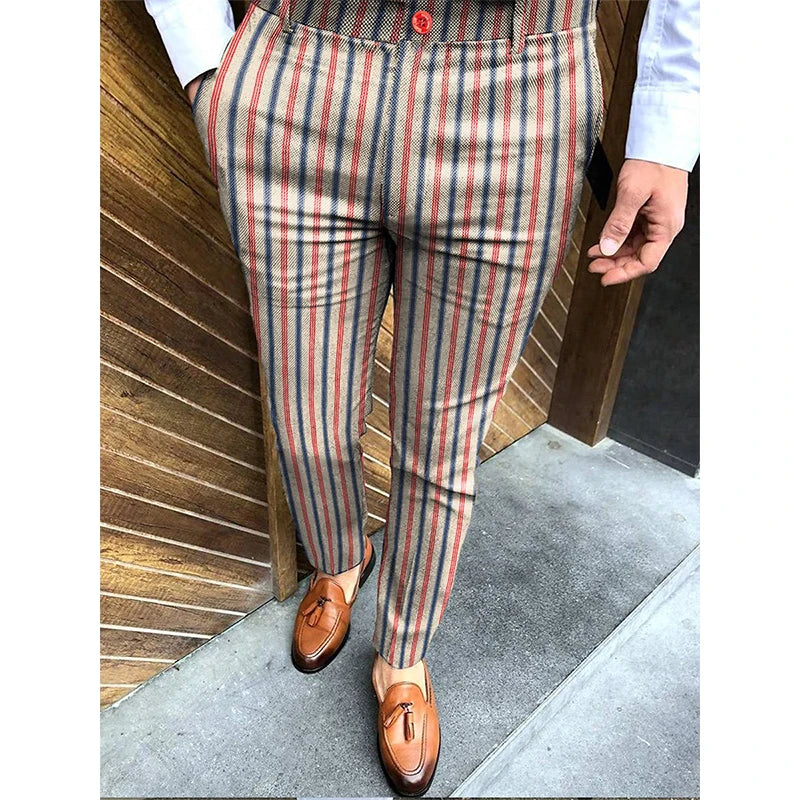 Smart Print Slim Pencil Pants