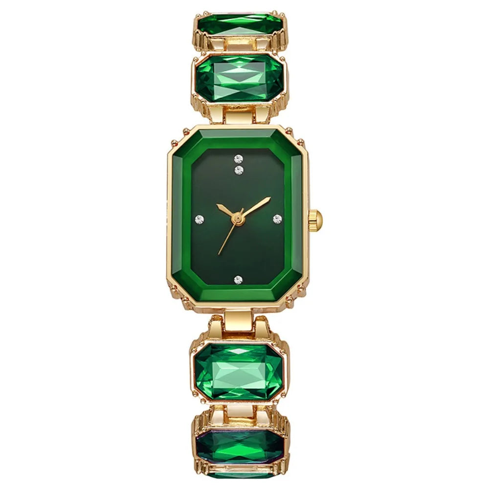 Elegant Women Rectangle Dial Watch