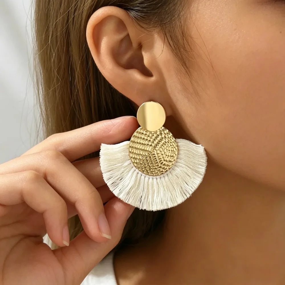 Bohemian Tassel Statement Earrings