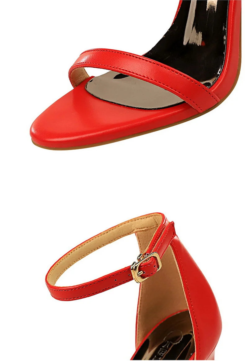 Elegant Ankle Strap Heels