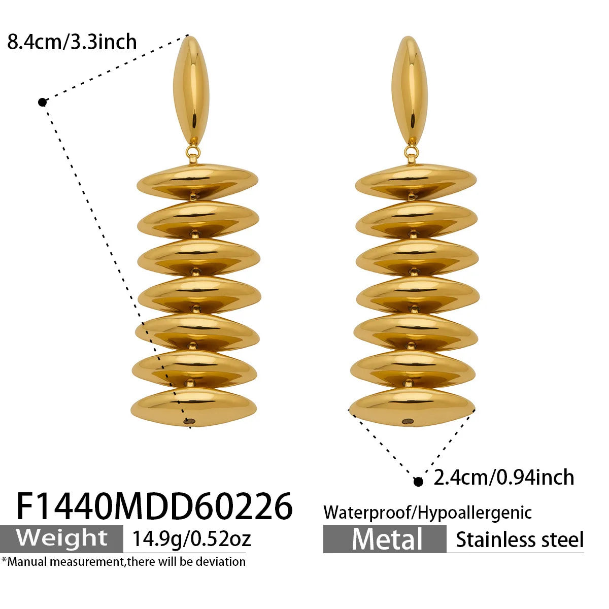 Sculptural Gold Beaded Jewelry Collection