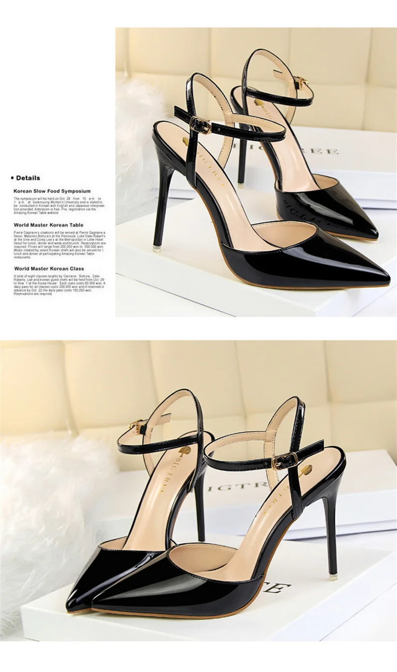 Pointed Toe Thin Heel Dress Shoes