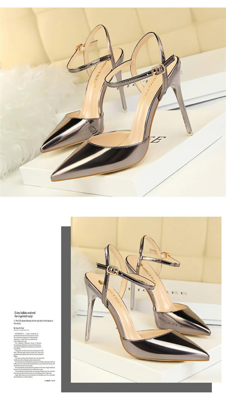 Pointed Toe Thin Heel Dress Shoes