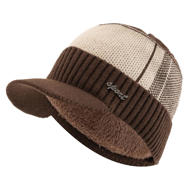 Unisex Fur Lined Beanie Caps