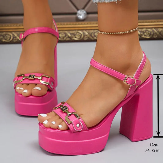 Open Toe Platform Heels