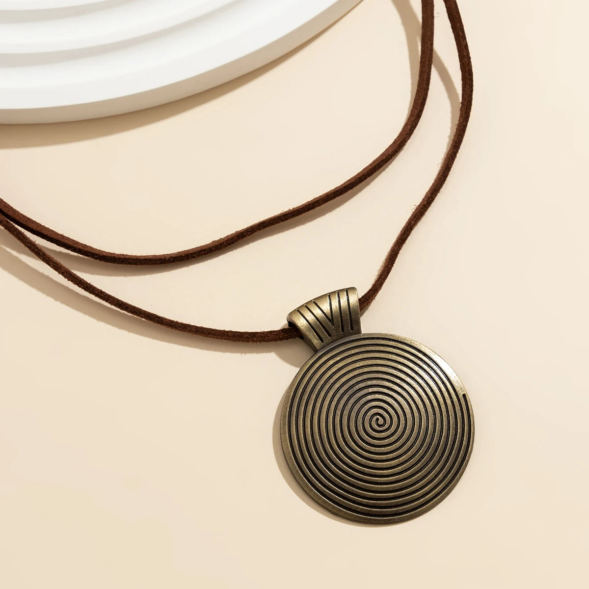 Genuine Leather Statement Necklace