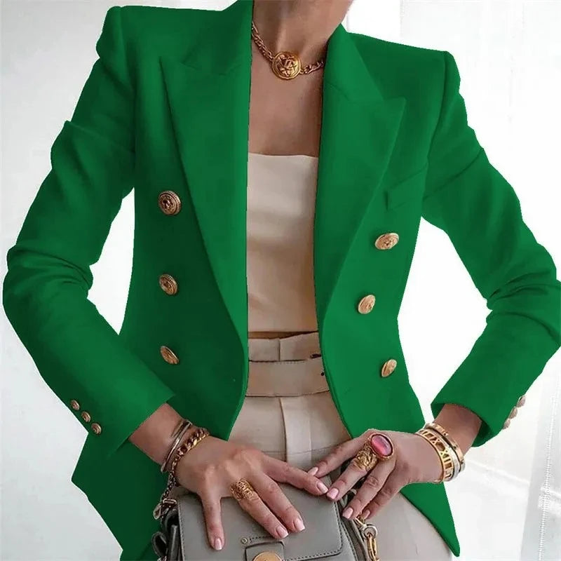 Elegant Single-Button Women's Blazer