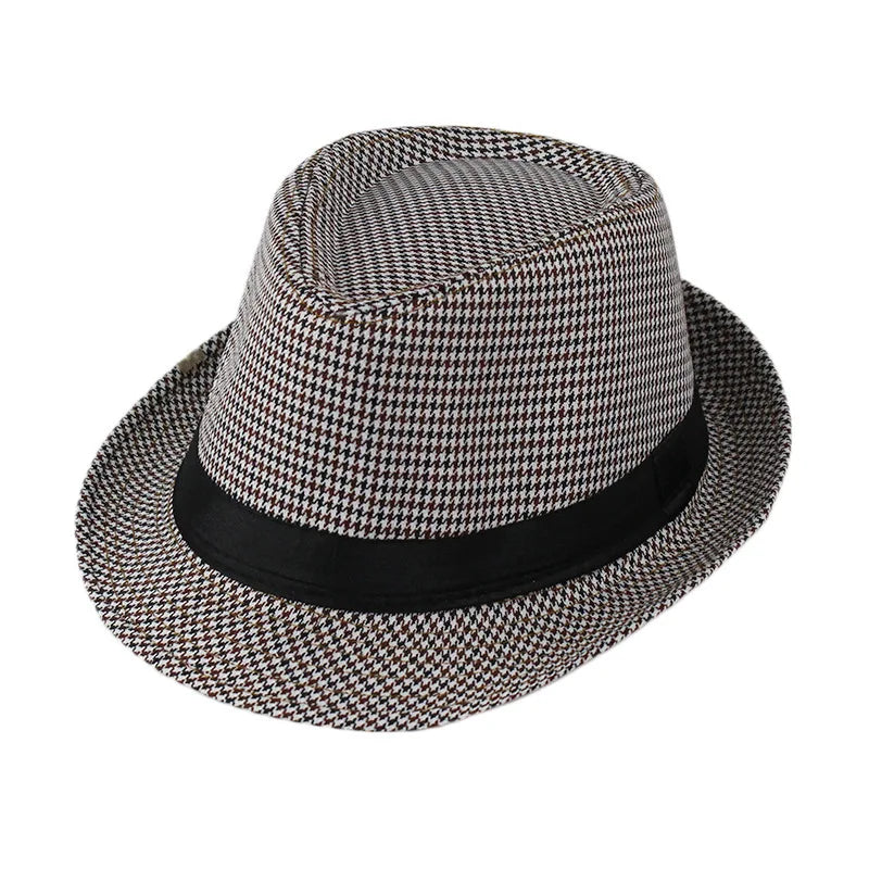 Classic Linen Fedora Hat