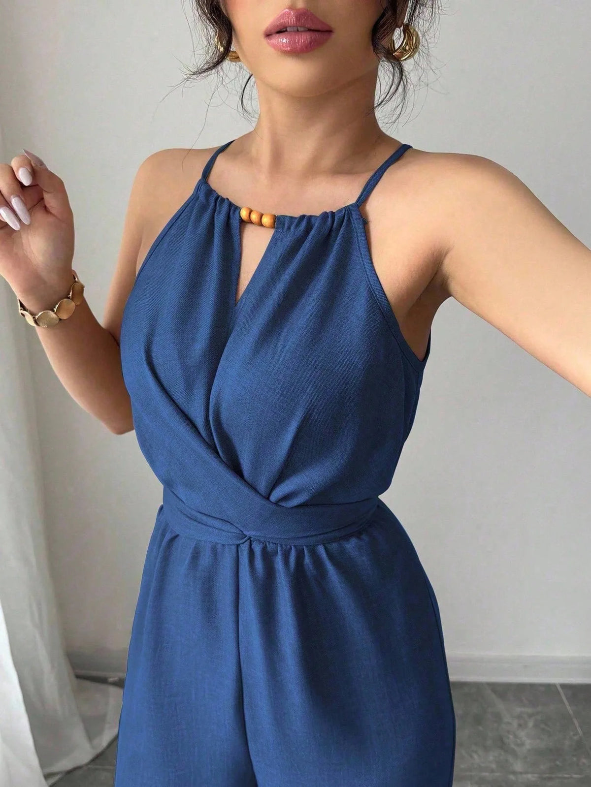 Elegant Wide-Leg Summer Jumpsuit