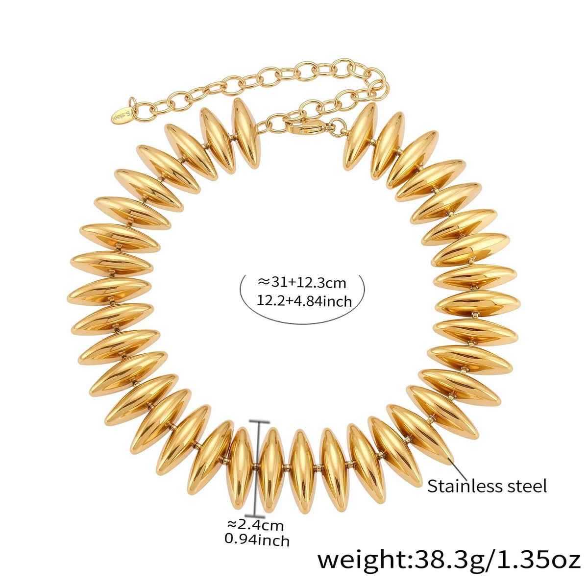 Sculptural Gold Beaded Jewelry Collection