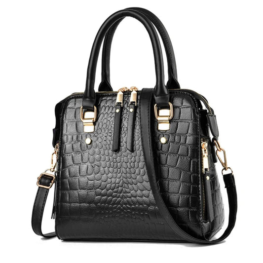 Luxury Crocodile Pattern Handbag