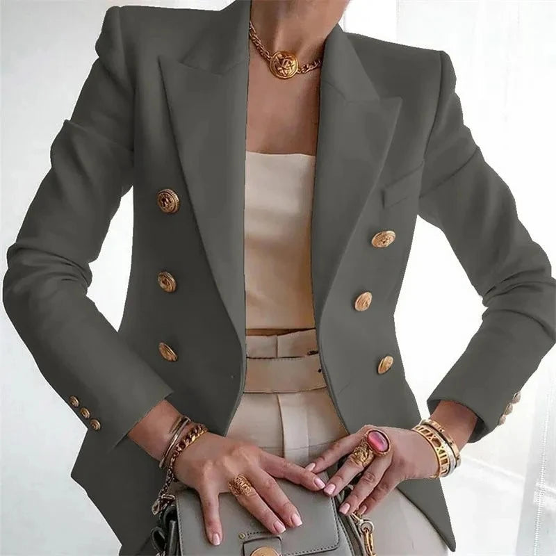 Elegant Single-Button Women's Blazer