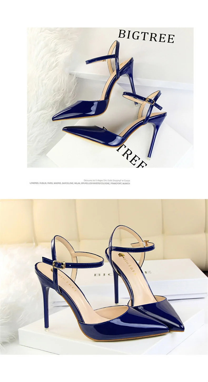 Pointed Toe Thin Heel Dress Shoes