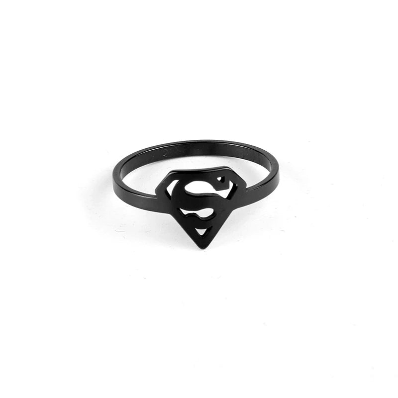 Stainless Steel Superman Ring