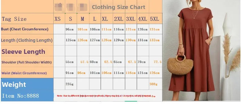 Elegant Summer Linen Dress