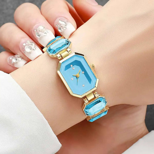 Elegant Women Rectangle Dial Watch