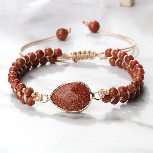 Handmade Natural Stone Beaded Bracelet