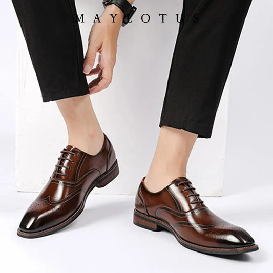 Elevate Dapper Leather Oxfords