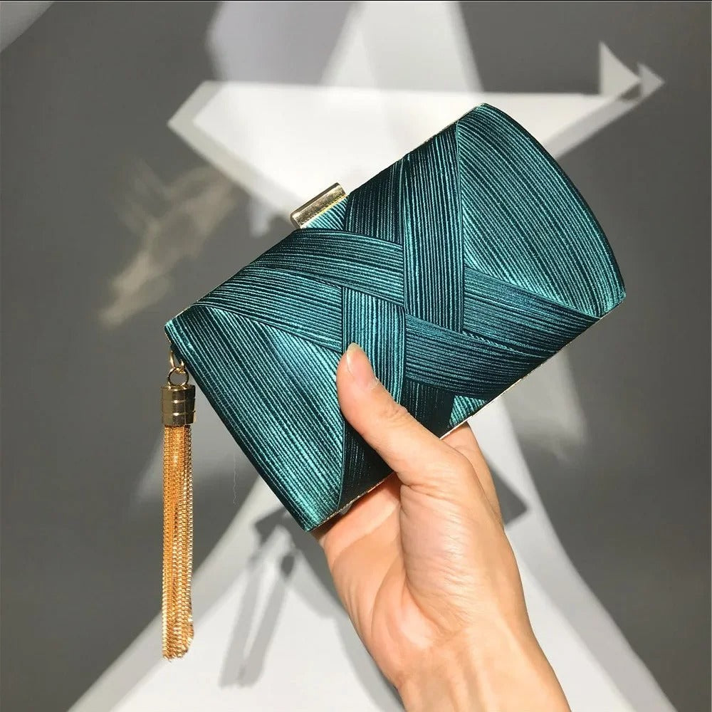 Fashion Luxury Silk Evening Clutch