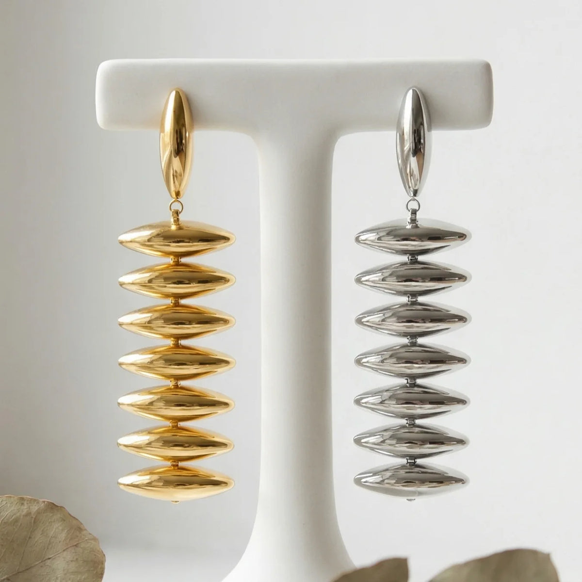 Sculptural Gold Beaded Jewelry Collection