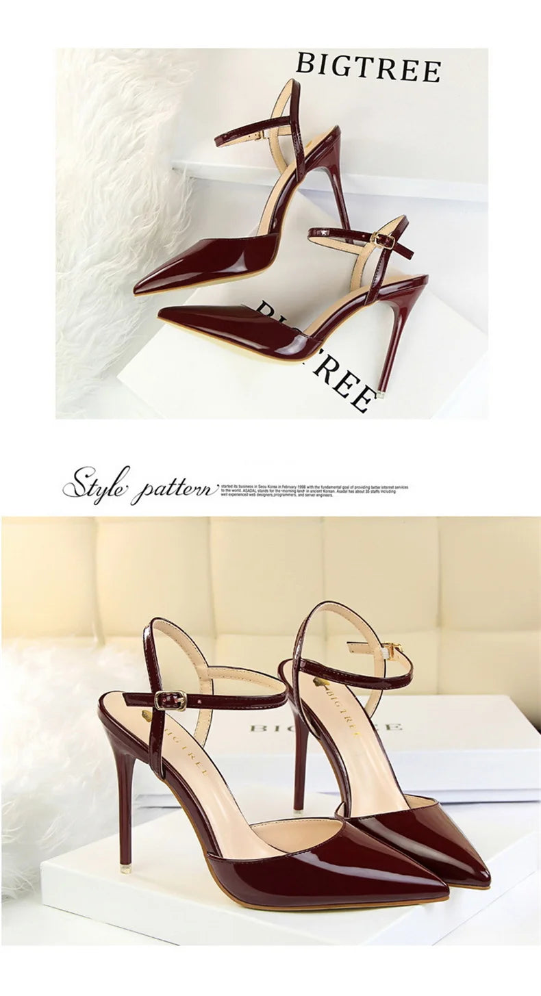 Pointed Toe Thin Heel Dress Shoes