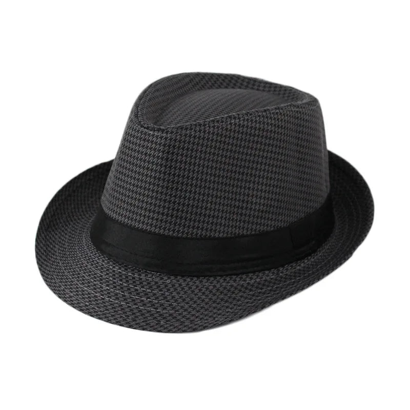 Classic Linen Fedora Hat