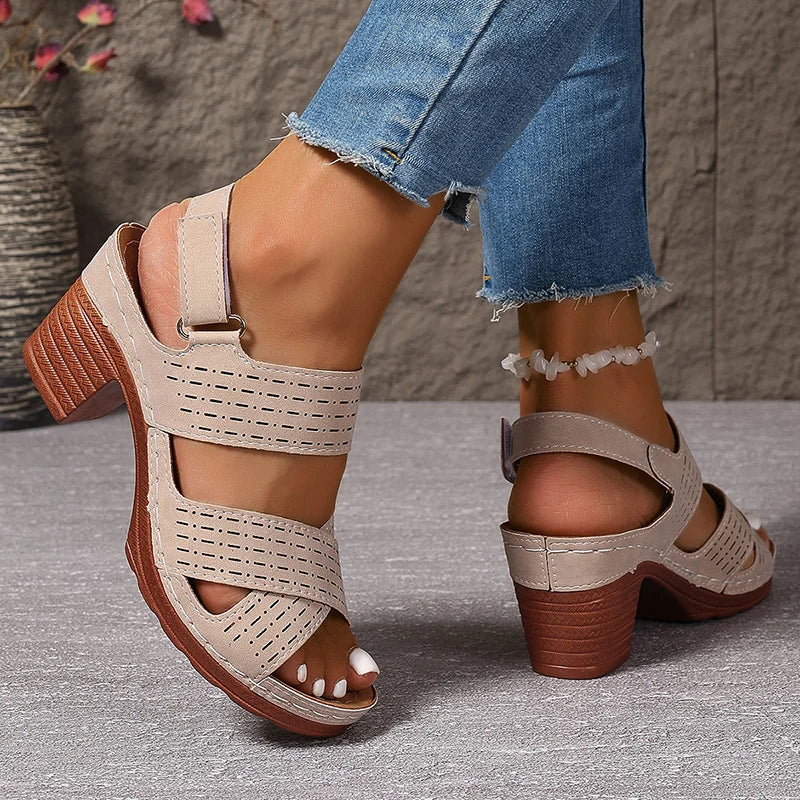Bellevue Square Heel Sandals