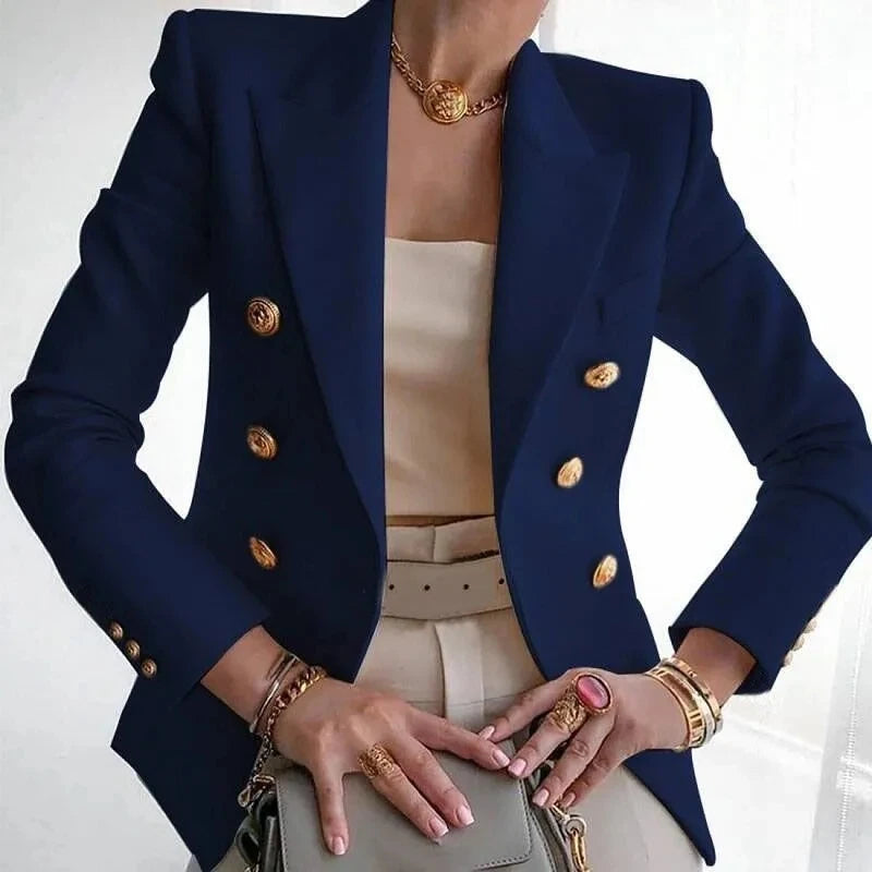 Elegant Single-Button Women's Blazer