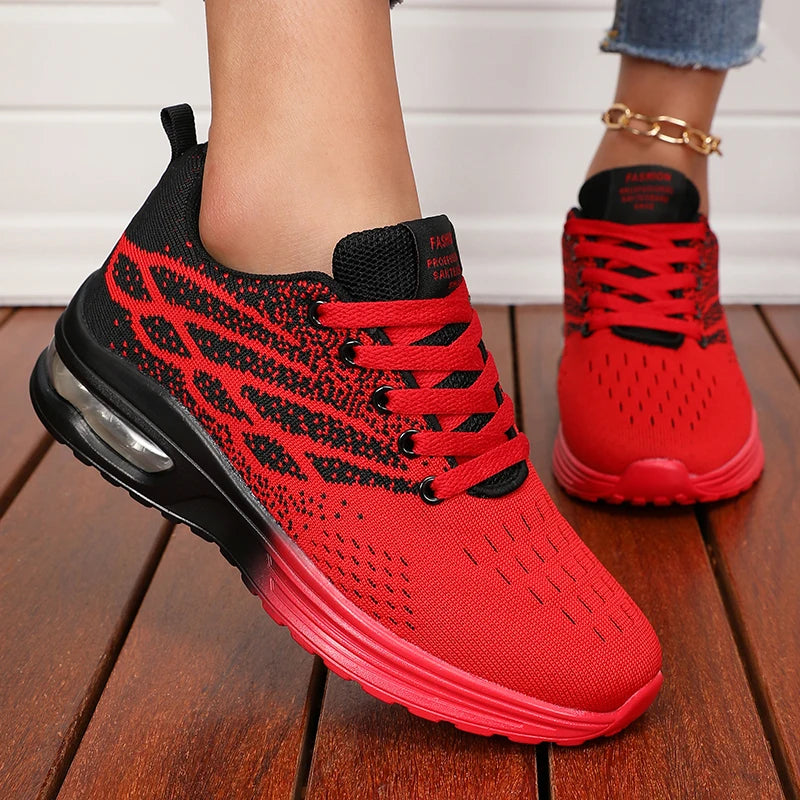 Women's Breathable Air Cushion Platform Sneakers