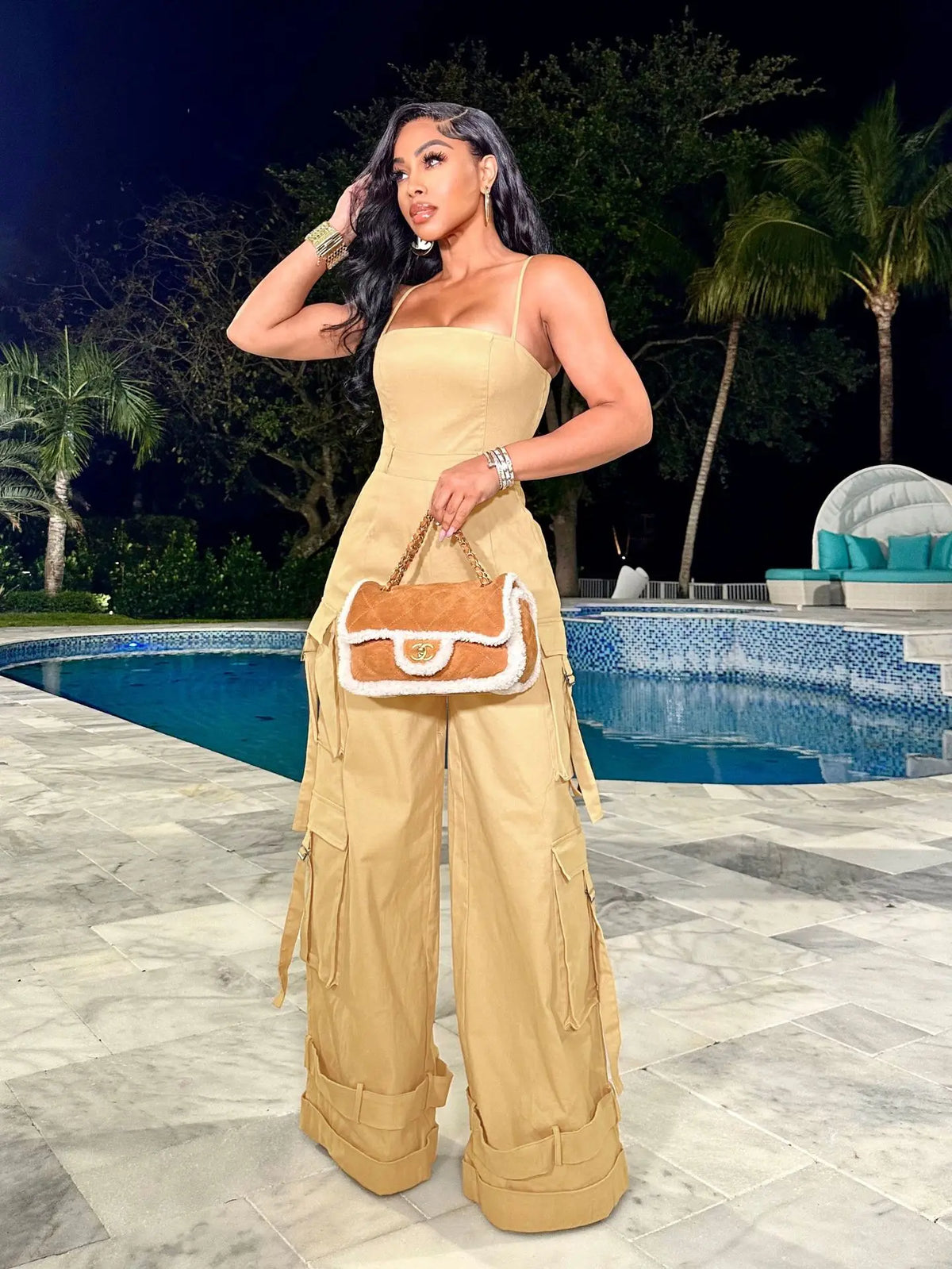 Elegant Mid Waist Jumpsuit