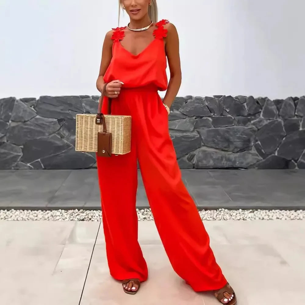 Bohemian Sleeveless Summer Jumpsuit