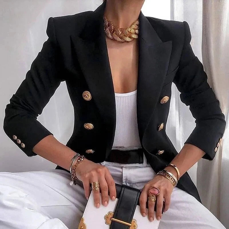 Elegant Single-Button Women's Blazer