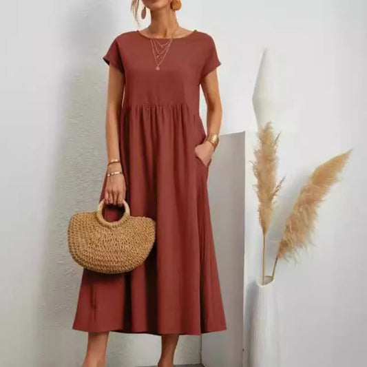 Elegant Summer Linen Dress